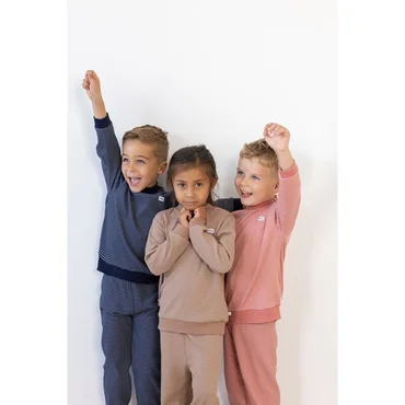 Feetje Wafelpyjama | royal blue | maat 104 - afbeelding 6