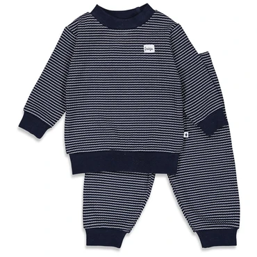 Feetje Wafelpyjama | royal blue | maat 68 - afbeelding 1