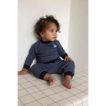 Feetje Wafelpyjama | royal blue | maat 80 - afbeelding 5