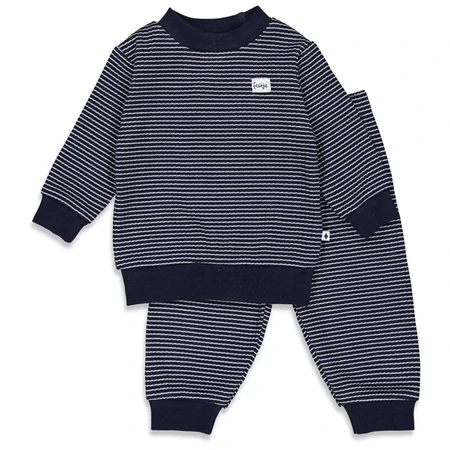 Feetje Wafelpyjama | royal blue | maat 86 - afbeelding 1
