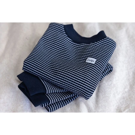 Feetje Wafelpyjama | royal blue | maat 86 - afbeelding 2