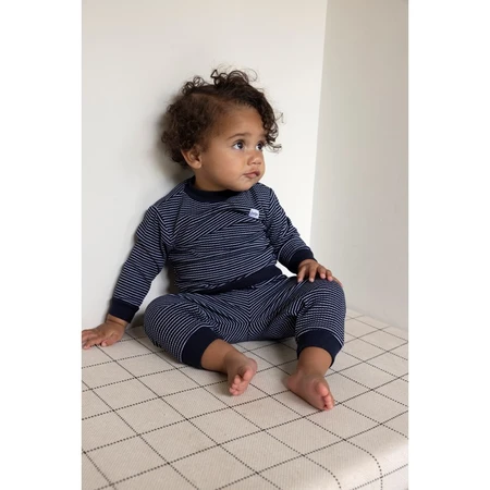 Feetje Wafelpyjama | royal blue | maat 92 - afbeelding 4