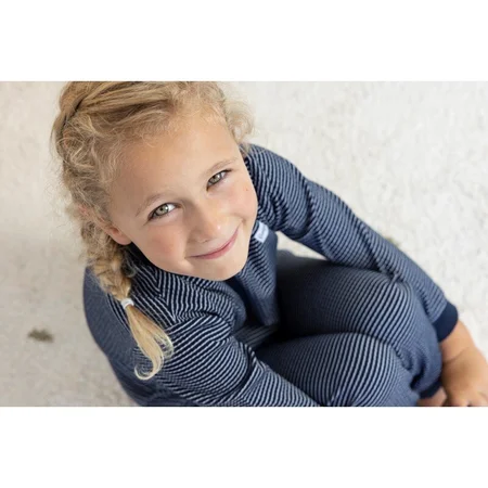 Feetje Wafelpyjama | royal blue | maat 98 - afbeelding 5