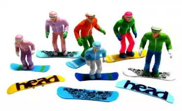 Jägerndorfer Figuren Staand Snowboard - 6St
