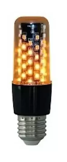 Flame gloeilamp e27 zwart helder 64led