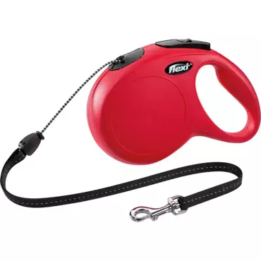 Flexi rollijn classic cord M rood 8 meter - afbeelding 1