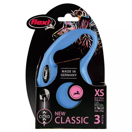 Flexi rollijn classic cord XS blauw 3 meter - afbeelding 2