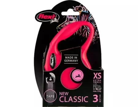 Flexi Rollijn classic lint XS rood 3 meter - afbeelding 2