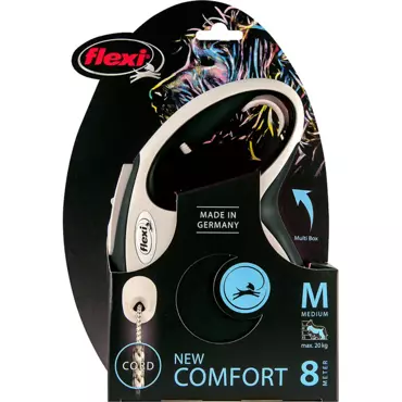 Flexi rollijn new comfort cord M zwart 8 meter - afbeelding 2