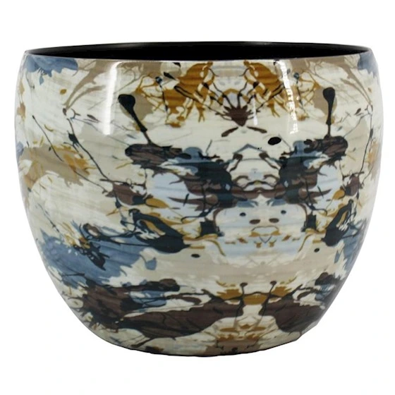 Floran pot lefkada metaal d16.5/17h14cm