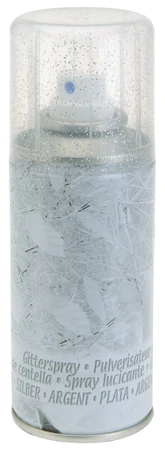 Glitterspray Zilver 150ml