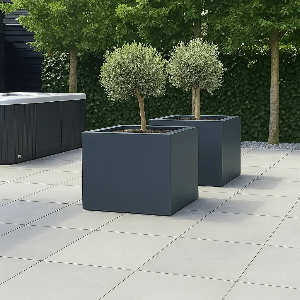 GLM plantenbak Casablanca Zonder bodem Grijs 60x60x60cm