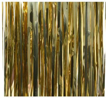 Gordijn lametta b90h200cm goud