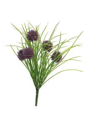 Gras allium l93cm paars