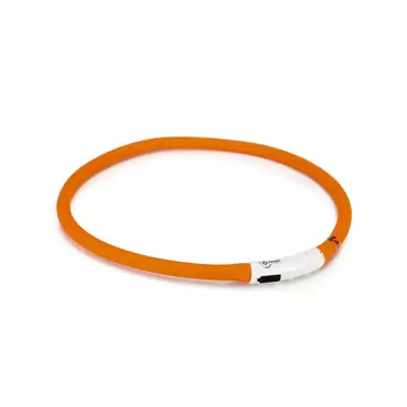 Beeztees USB Halsband oranje 70 cm 10mm
