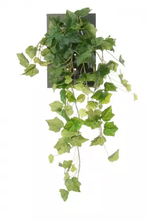 Kunst hangplant druivenblad l68cm grn hder