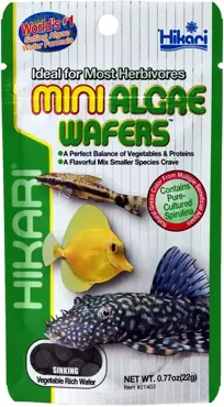 Hikari Mini algae wafers 22gr - Vissenvoer