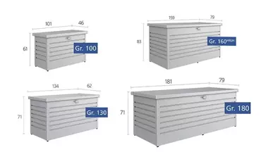 HobbyBox 100cm zilver metallic