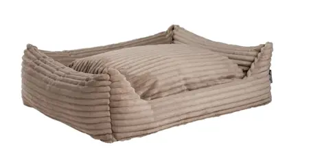 Hondenmand nova teddy/rib 90x70cm beige