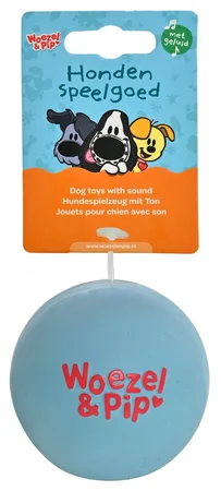 Hondenspeelgoed bal latex buurpoes 7.5cm blauw - afbeelding 1