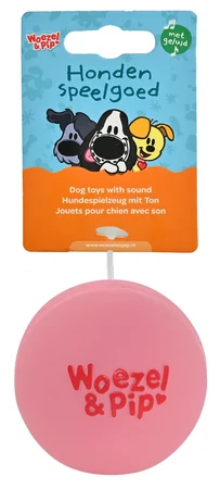 Hondenspeelgoed bal latex pip 7.5cm roze - afbeelding 1