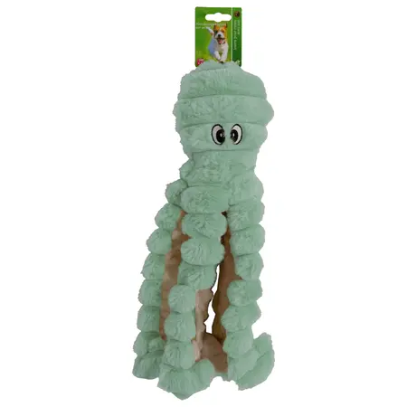 Hondenspeelgoed octopus met piep 40cm groen