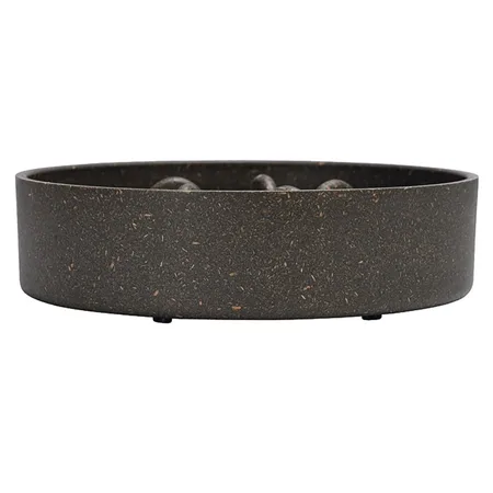 Hondenvoerbak bamboe 17.5cm grijs - afbeelding 2
