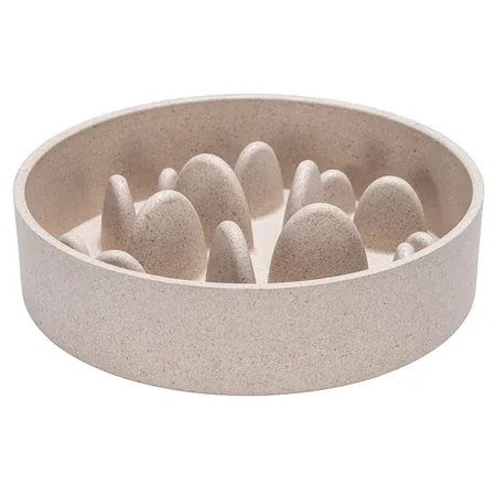 Hondenvoerbak bamboe 17.5x17.5cm bg - afbeelding 1