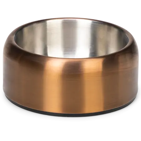 Hondenvoerbak noar rvs d15h8cm brons