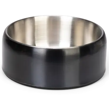 Hondenvoerbak noar rvs d15h8cm zwart