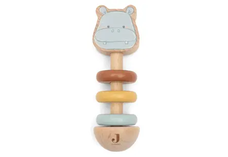 Jollein Houten Rammelaar - Hippo Happy - afbeelding 1