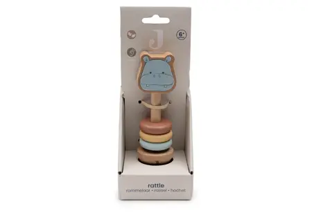 Jollein Houten Rammelaar - Hippo Happy - afbeelding 2