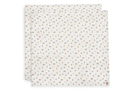 Jollein Hydrofiele Doek Large 115x115cm Jollies (2pack) - afbeelding 1
