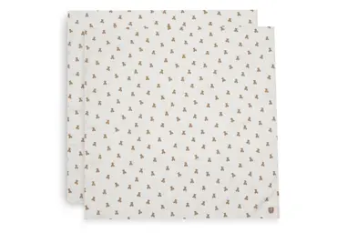 Jollein Hydrofiele Doek Large 115x115cm Mini Teddy Bear (2pack) - afbeelding 1
