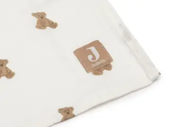 Jollein Hydrofiele Doek Large 115x115cm Mini Teddy Bear (2pack) - afbeelding 2