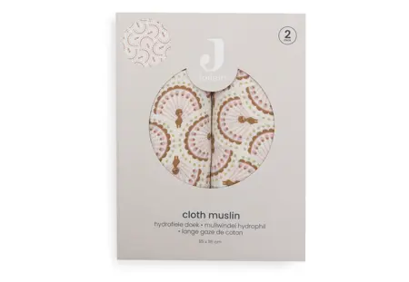 Jollein Hydrofiele Doek Large 115x115cm Soft Plumes (2pack) - afbeelding 4
