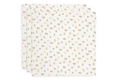 Jollein Hydrofiele Doek Small 70x70cm Jollies (3pack) - afbeelding 1