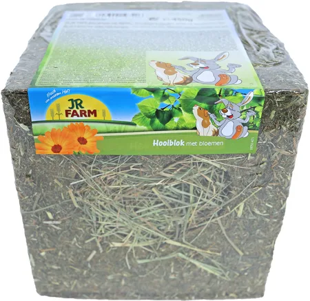 JR Farm Hooiblok met bloemen 450g - afbeelding 1