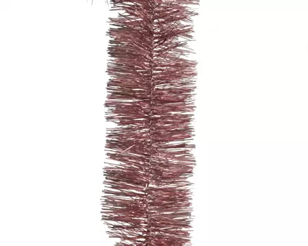 Kaemingk Guirlande lametta Velours roze 7x270cm