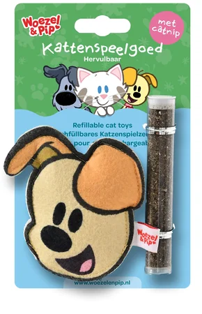 Kattenspeelgoed pip+catnip vulbaar 10cm