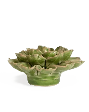 Keramiek Wandbloem Avocado Green Petunia zij