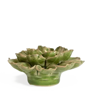 Keramiek Wandbloem Avocado Green Petunia zij