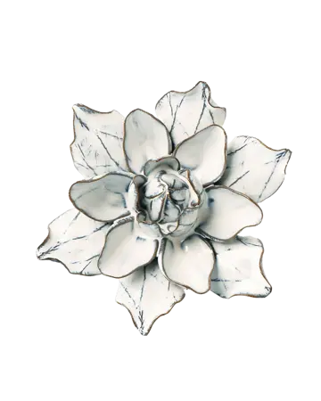 Keramiek Wandbloem Blue White Columbin