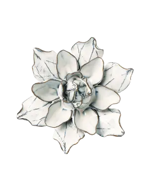 Keramiek Wandbloem Blue White Columbin