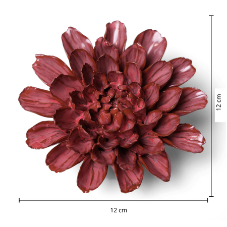 Keramiek Wandbloem Blush Pink Star Dahlia - afbeelding 3