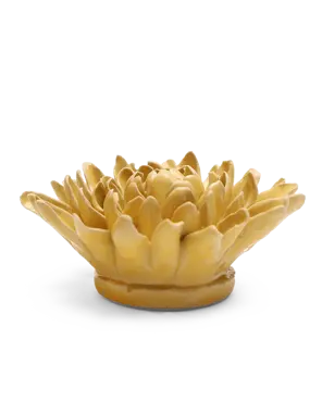 Keramiek Wandbloem Buttercup Yellow Chrysanthemum - afbeelding 2