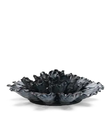 Keramiek Wandbloem Donkerblauwe Dahlia - afbeelding 2