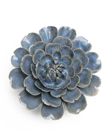 Keramiek Wandbloem Fancy Blue Fiesta Marigold - afbeelding 1