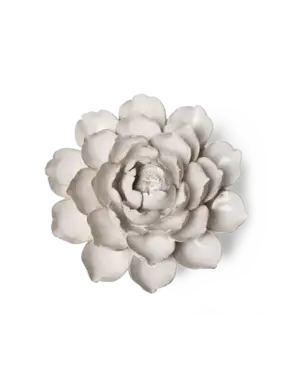 Keramiek Wandbloem Ivoor Empire Cabbage Flower