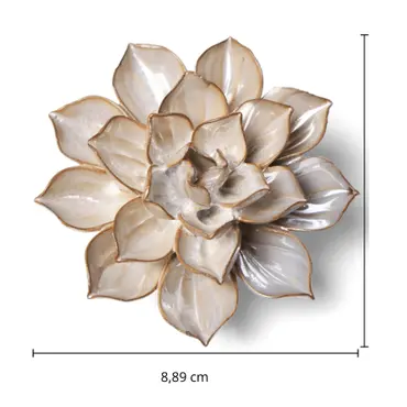 Keramiek Wandbloem Metallic Frikartii Aster - afbeelding 4